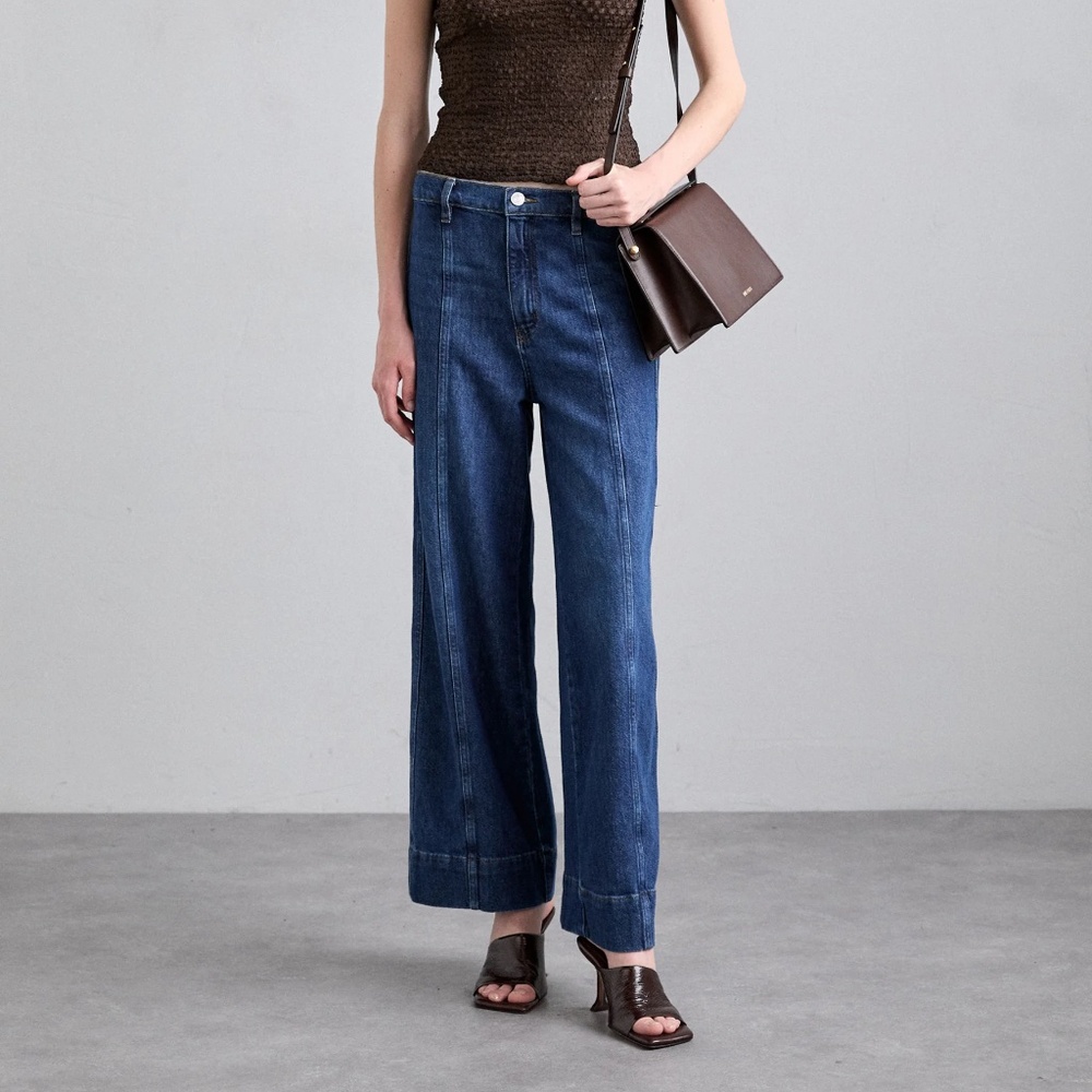 FRAME Denim The Seamed Etta Wide Leg Jean NWT - Size 31
